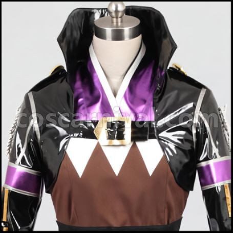 Hakuoki 2010 Calendar Hijikata Toshizo Costume + Wig Set coscarnival - Collar Design