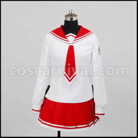 Aria the Scarlet Ammo Aria H. Kanzaki Costume + Wig 2 Piece Set coscarnival - Cuff Style