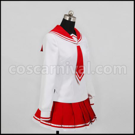 Aria the Scarlet Ammo Aria H. Kanzaki Costume + Wig 2 Piece Set coscarnival - Material Texture