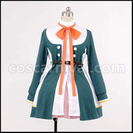 Tsukiuta. Fluna February Kisaragi Ai School Cosplay Costume coscarnival - Front View