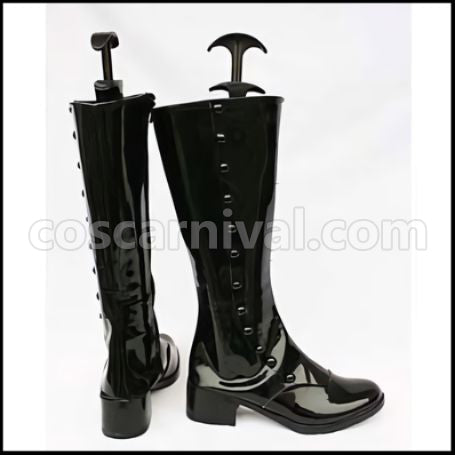 GOSICK Gothic Victorique de Blois Costume + Wig + Boots Three Piece Set coscarnival - Collar Design
