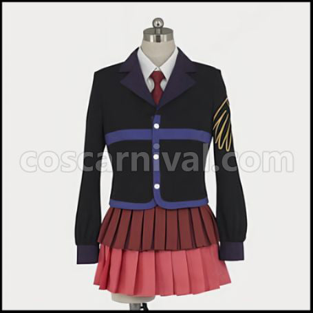 Umineko When They Cry Ushiromiya Shizuka Outfit + Wig 2-Piece Set coscarnival - Detail Close-up