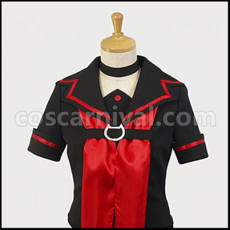 Ookami-san and Her Seven Companions Ryoko Ookami Outfit + Shoes 2-Piece Set coscarnival - Collar Design