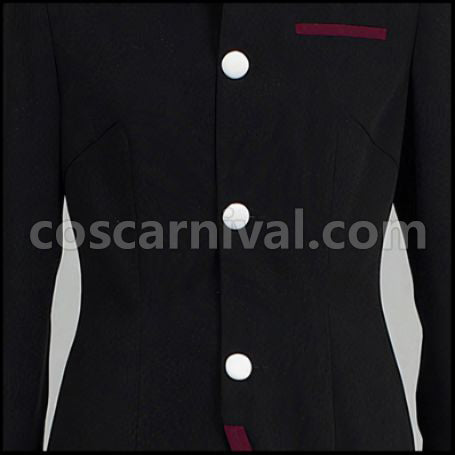 Bakemonogatari Koyomi Araragi Costume and Boots Set coscarnival - Collar Design