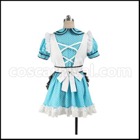 The Idolmaster Takane Shijou Maid Cosplay Costume Coscarnival - Back View