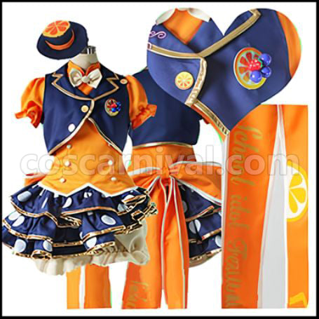 Love Live! SR Fruit Parlor Edition Awakening After Honoka Kosaka Cosplay Costume coscarnival - Back View