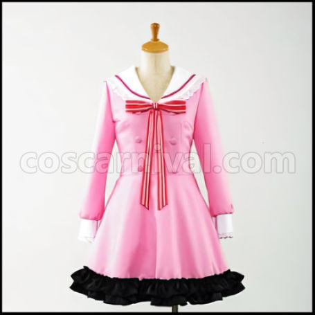 Ro-Kyu-Bu! Tomoka Minato Keishin Academy Primary Division Female Uniform Cosplay Costume coscarnival - Front View