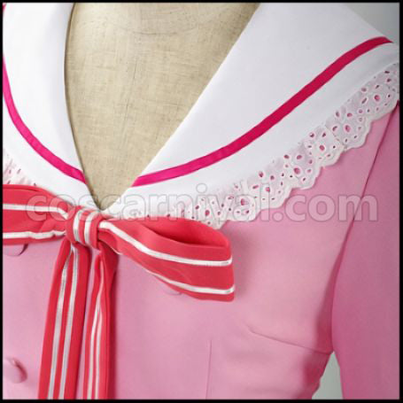 Ro-Kyu-Bu! Tomoka Minato Keishin Academy Primary Division Female Uniform Cosplay Costume coscarnival - Back View