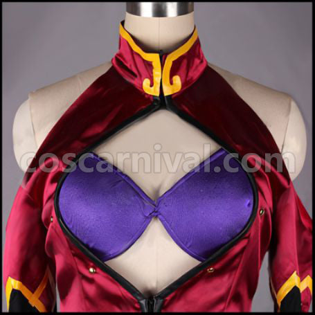 BlazBlue Litchi Faye Ling Cosplay Costume coscarnival - Detail Close-up