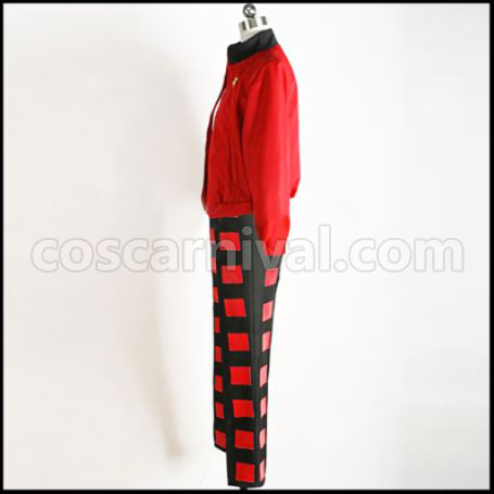 Uta no Prince-sama Jinguji Ren Red Uniform Cosplay Costume coscarnival - Back View