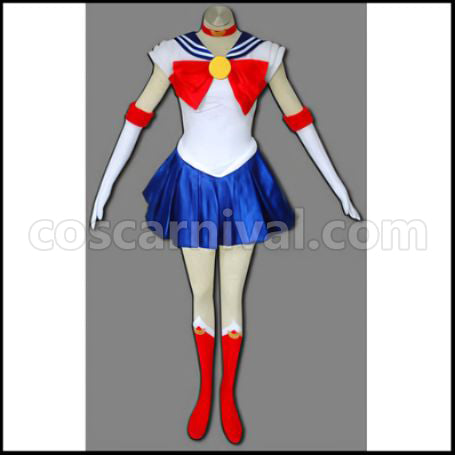 Sailor Moon Usagi Tsukino Battle Outfit Cosplay Costume coscarnival - Front View