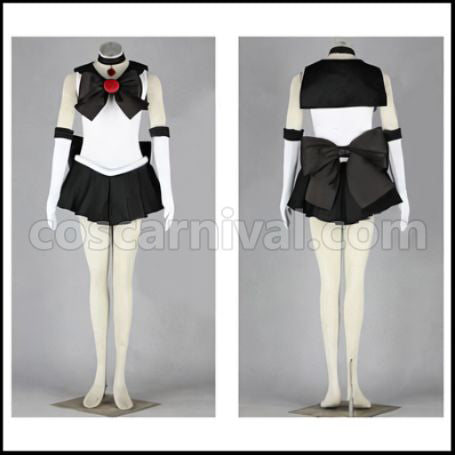 Sailor Moon Setsuna Meioh Battle Outfit Cosplay Costume coscarnival - Front View