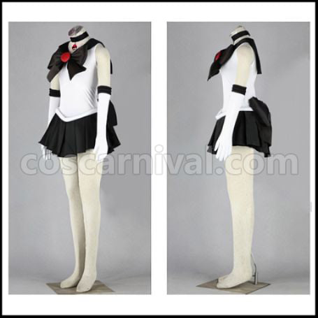 Sailor Moon Setsuna Meioh Battle Outfit Cosplay Costume coscarnival - Back View