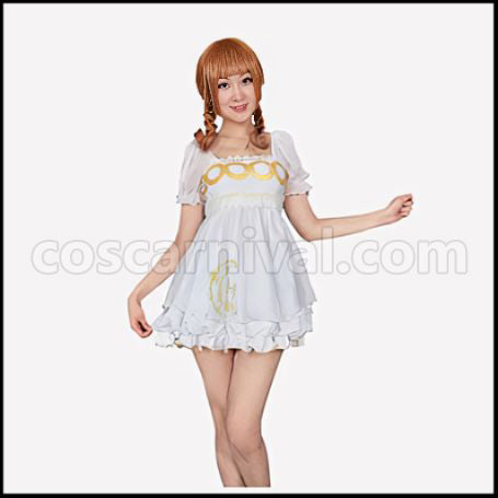 Sailor Moon Princess Serenity Pumpkin Dress Cosplay Costume coscarnival - Front View