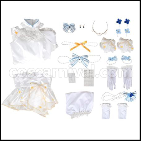 Love Live! liella Sumire Heianna Bride Cosplay Costume coscarnival - Material Texture