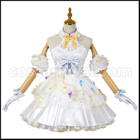 Love Live! liella Go!! Restart Kanon Shibuya Bride Cosplay Costume coscarnival - Front View
