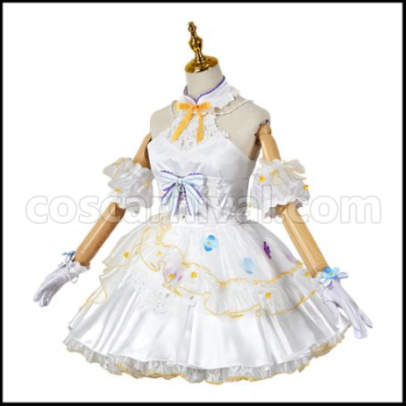 Love Live! liella Go!! Restart Kanon Shibuya Bride Cosplay Costume coscarnival - Back View