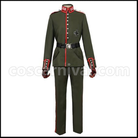 The Saga of Tanya the Evil Lergen Cosplay Costume coscarnival - Front View