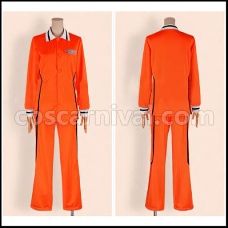 Kuroko's Basketball Shutoku High School Sportswear Shintaro Midorima Cosplay Costume coscarnival - Front View