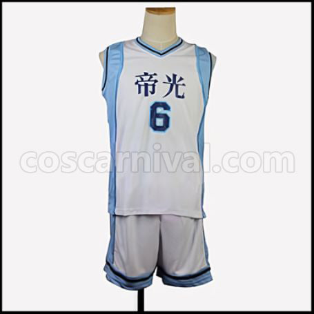 Kuroko's Basketball Daiki Aomine No. 6 Uniform Cosplay Costume coscarnival - Front View