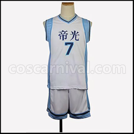 Kuroko's Basketball Shintaro Midorima Uniform No. 7 Cosplay Costume coscarnival - Front View