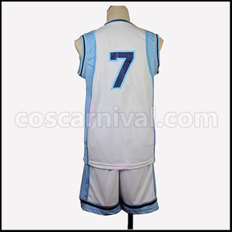 Kuroko's Basketball Shintaro Midorima Uniform No. 7 Cosplay Costume coscarnival - Back View