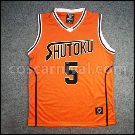 Kuroko's Basketball Shutoku High School Shinsuke Kimura No. 5 Cosplay Costume coscarnival - Front View