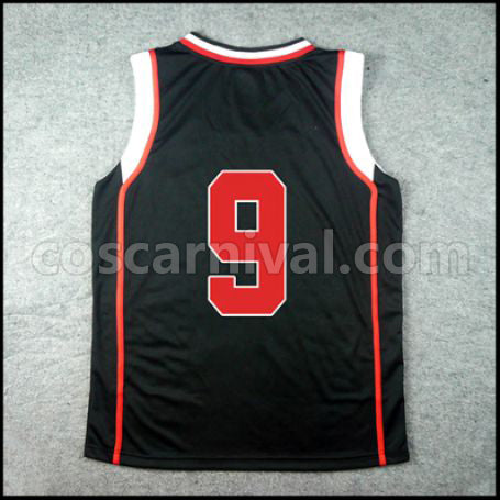 Kuroko's Basketball Seirin High School Satoshi Tsuchida No. 9 Cosplay Costume coscarnival - Back View