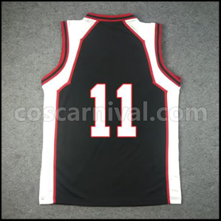 Kuroko's Basketball Seirin High School No. 11 Tetsuya Kuroko Cosplay Costume coscarnival - Back View