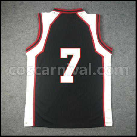 Kuroko's Basketball Seirin High School No. 7 Teppei Kiyoshi Cosplay Costume coscarnival - Back View
