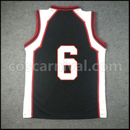 Kuroko's Basketball Seirin High School No. 6 Shinji Koganei Cosplay Costume coscarnival - Back View