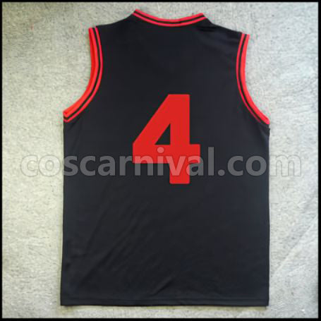 Kuroko's Basketball Kirisaki Daiichi High School Shoichi Imayoshi No. 4 Uniform Cosplay Costume coscarnival - Back View
