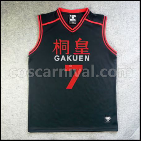 Kuroko's Basketball Kirisaki Daiichi High School Yoshinori Susa No. 7 Uniform Cosplay Costume coscarnival - Front View