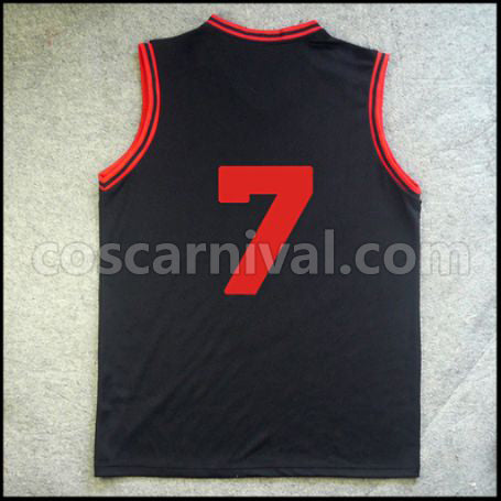 Kuroko's Basketball Kirisaki Daiichi High School Yoshinori Susa No. 7 Uniform Cosplay Costume coscarnival - Back View