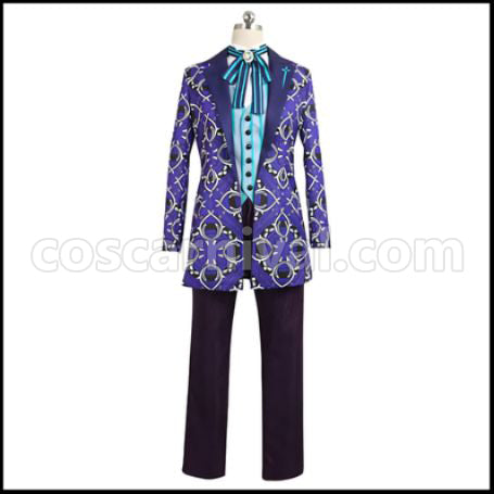 A3! Winter Group Mikage Hisoka Floral Uniform Cosplay Costume coscarnival - Front View