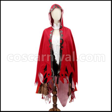 SINoALICE Violence Little Red Riding Hood Cosplay Costume Version 1 coscarnival - Detail Close-up