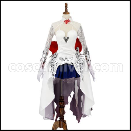SINoALICE Justice Snow White Cosplay Costume Version 1 coscarnival - Front View