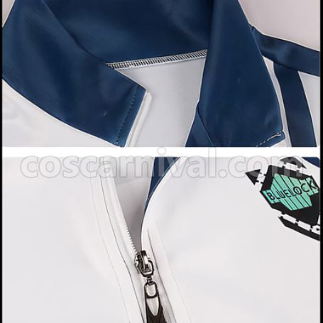 Blue Lock Oukage Reo Cosplay Costume Sports Wear coscarnival - Back View