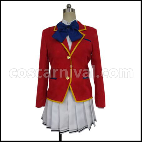 Chivalry of a Failed Knight Shizuku Kurogane Cosplay Costume coscarnival - Front View