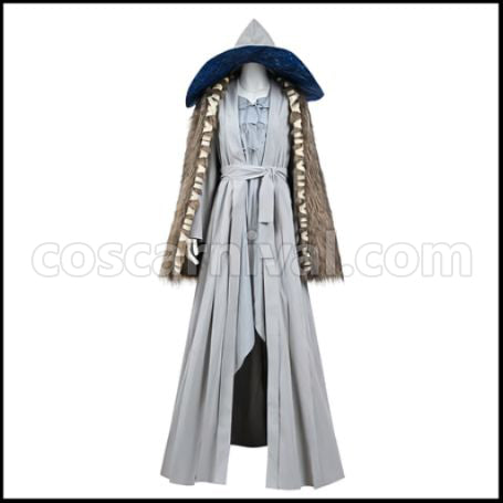 Elden Ring Snow Witch Rena Cosplay Costume coscarnival - Front View