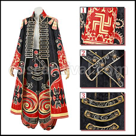 Tokyo Revengers Manjiro Sano (Mikey) Manga Volume 24 Cover Cosplay Costume Coscarnival - Collar Design