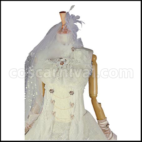 Love Live! UR June Party Wedding Dress Edition After Awakening Honoka Kosaka Cosplay Costume coscarnival - Side Profile
