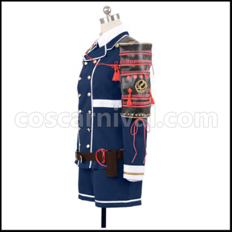 Touken Ranbu Tantou Danshi Yagen Toushirou Cosplay Costume coscarnival - Back View