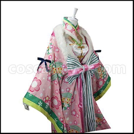 Love Live! SR New Year's Dress Edition Awakening After Kotori Minami Cosplay Costume coscarnival - Back View