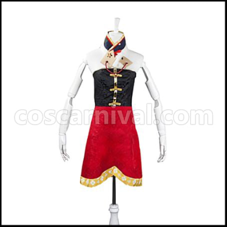 Love Live! SR New Year's Dress Edition Awakening After Maki Nishikino Cosplay Costume coscarnival - Side Profile