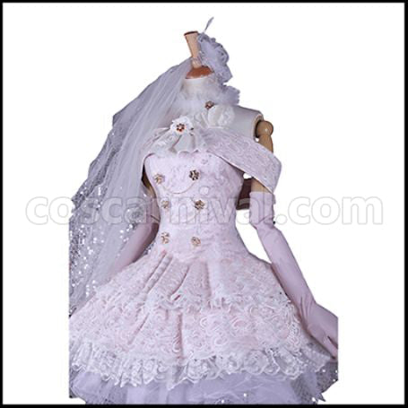Love Live! SR June Party Wedding Dress Awakening After Maki Nishikino Cosplay Costume coscarnival - Back View