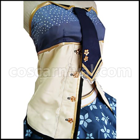 Love Live! SR 3 Month Flower Edition Awakening After Eri Ayase Cosplay Costume coscarnival - Back View