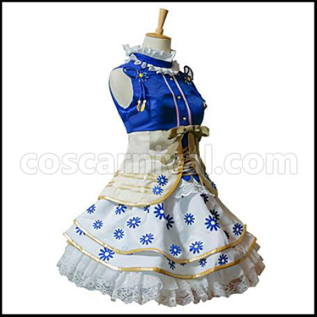Love Live! SR 3 Month Flower Edition Awakening After Umi Sonoda Cosplay Costume coscarnival - Back View