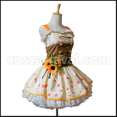 Love Live! SR 3 Month Flower Edition Awakening After Honoka Kosaka Cosplay Costume coscarnival - Back View
