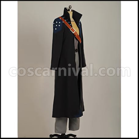 Sword Art Online Kirito Black Swordsman Cosplay Costume coscarnival - Back View